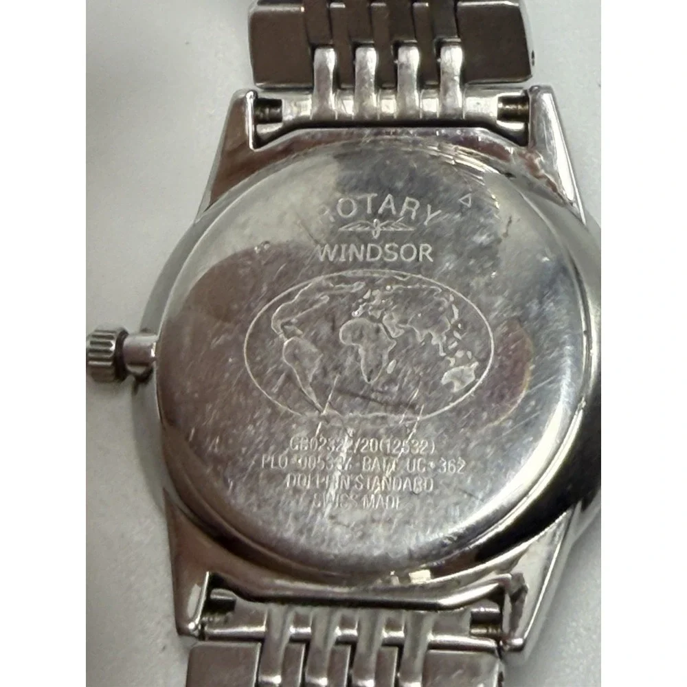 Rotary Windsor New Battery Mens Watch 34MM 7